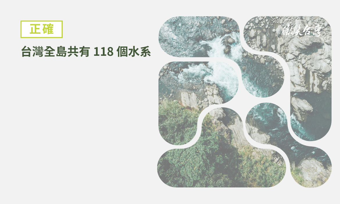 第二題：台灣全島共有多少水系