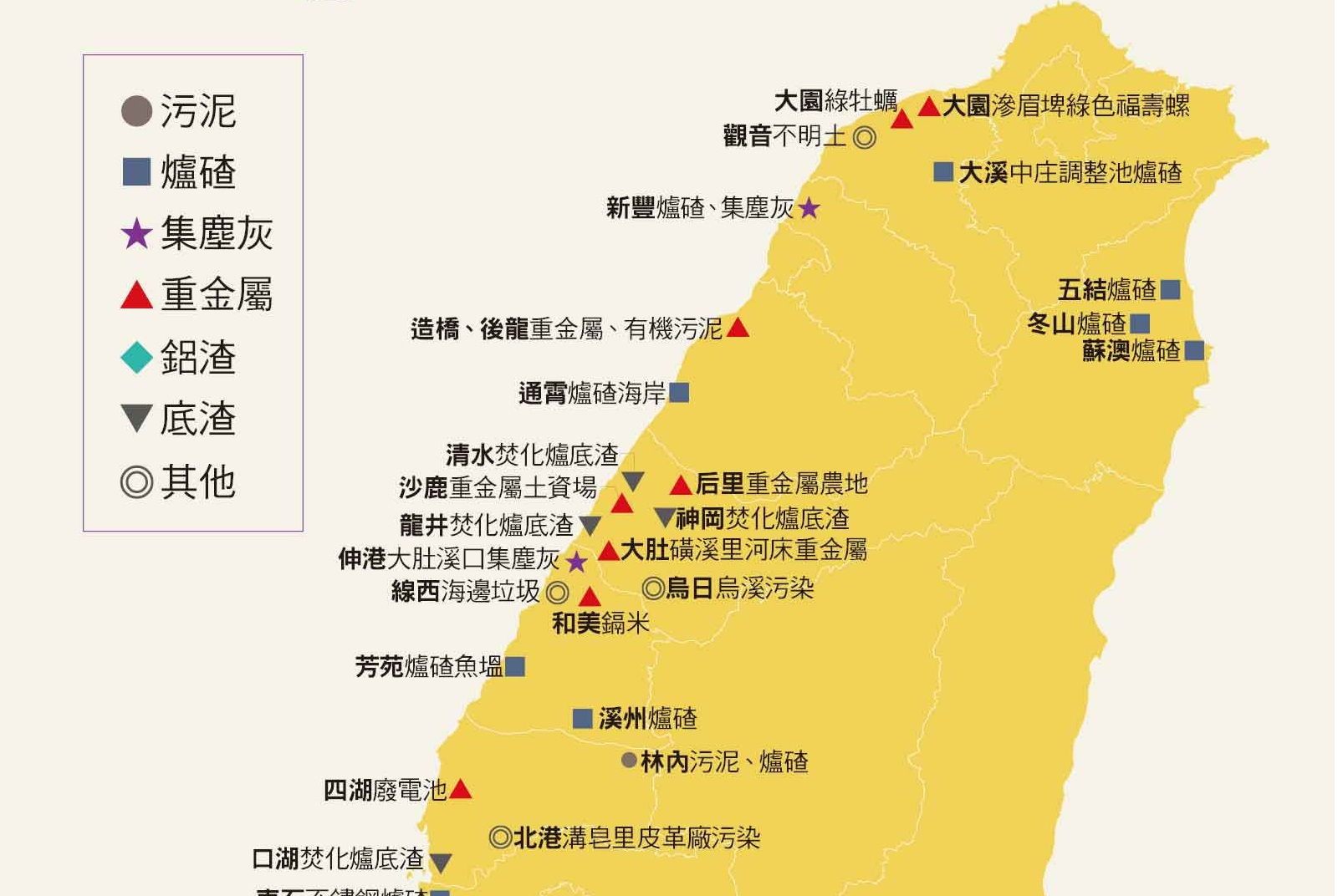台灣污染地圖：廢棄物全台亂倒
