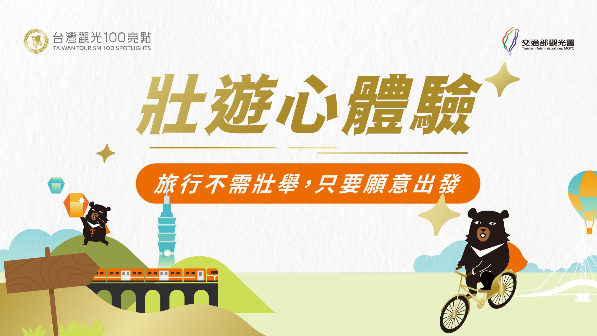 壯遊心體驗 踏出角度 探索台灣亮點的故事