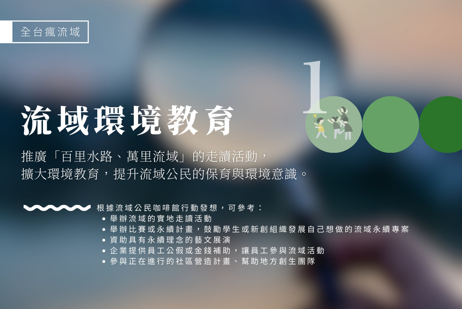 關鍵任務一：流域環境教育