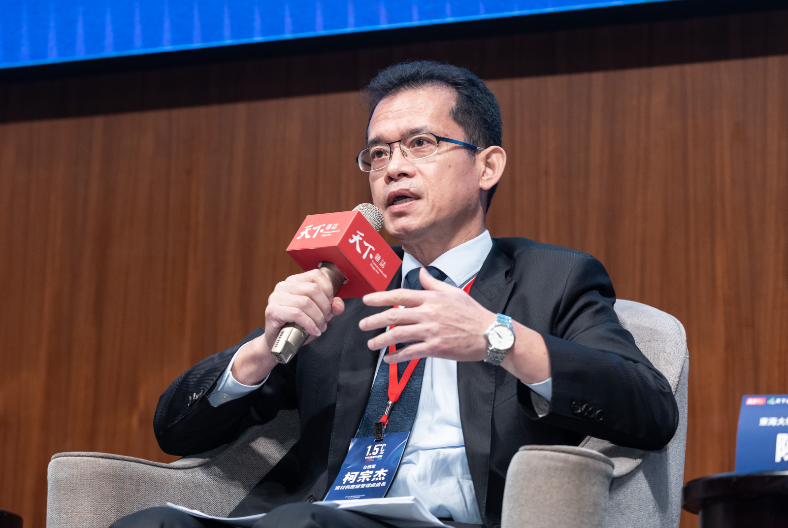 台積電資材供應鏈管理處處長柯宗杰表：「我們研擬一個平台讓供應商聯合採購，助台灣綠電能更良好的發展。」