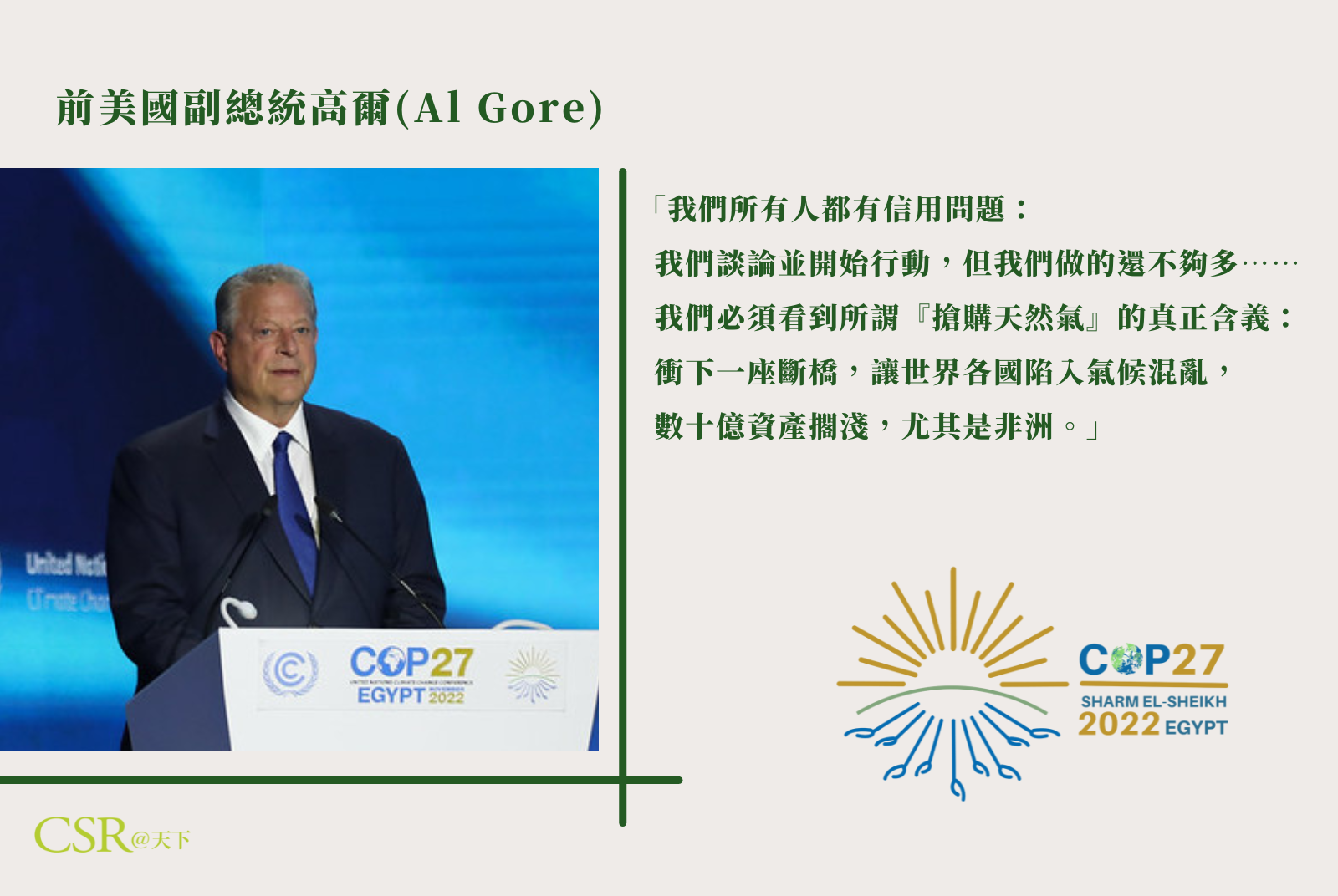 前美國副總統高爾(Al Gore)