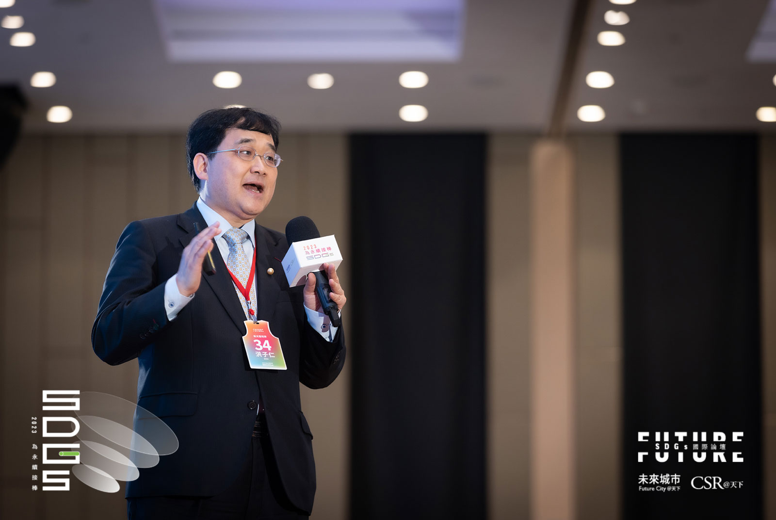 新光醫院副院長／洪子仁分享為了推動永續，他們培育專業人才、加強醫衛合作。