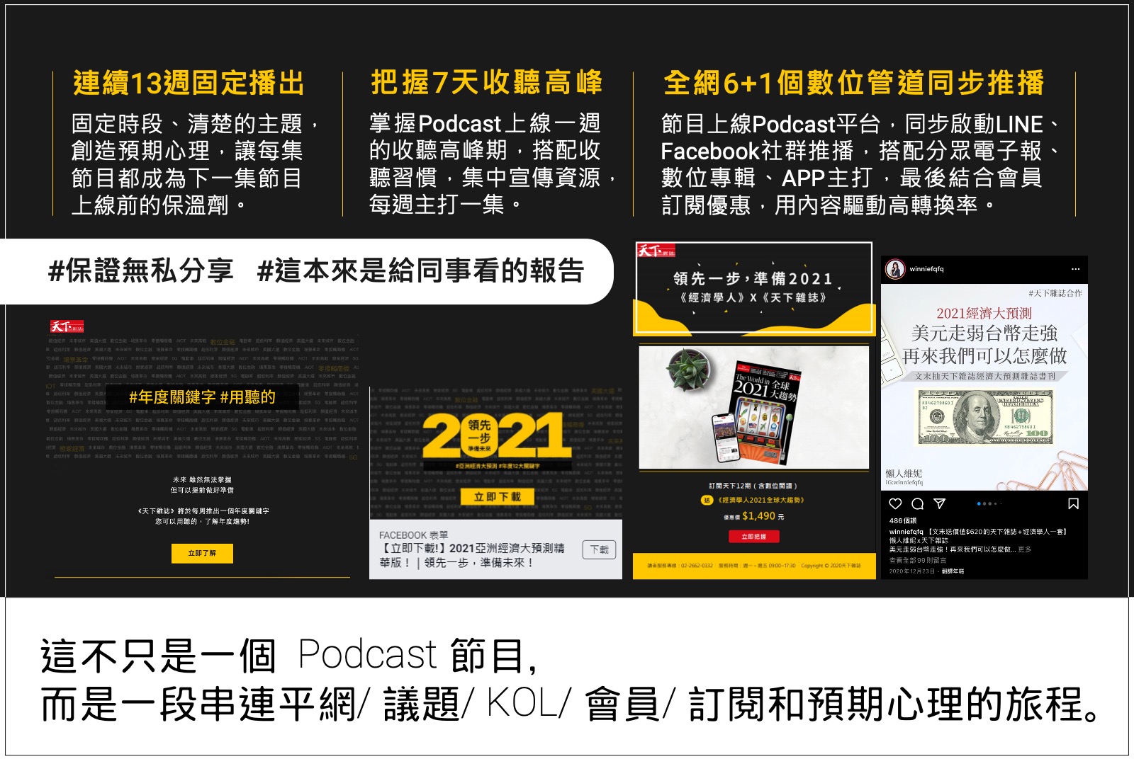 三個規劃策略，讓傳播可以很多元。