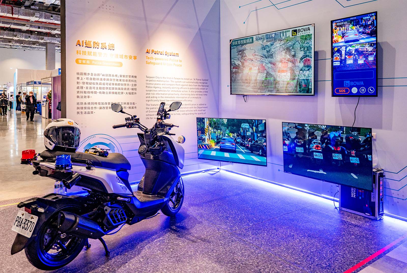 巡邏車除AI巡防系統，也能辨識改裝排氣管